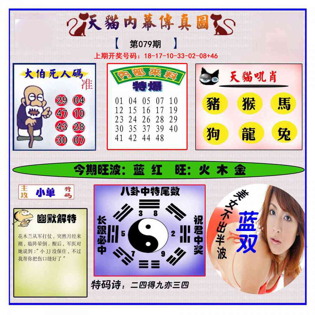 079期内幕传真图[图]